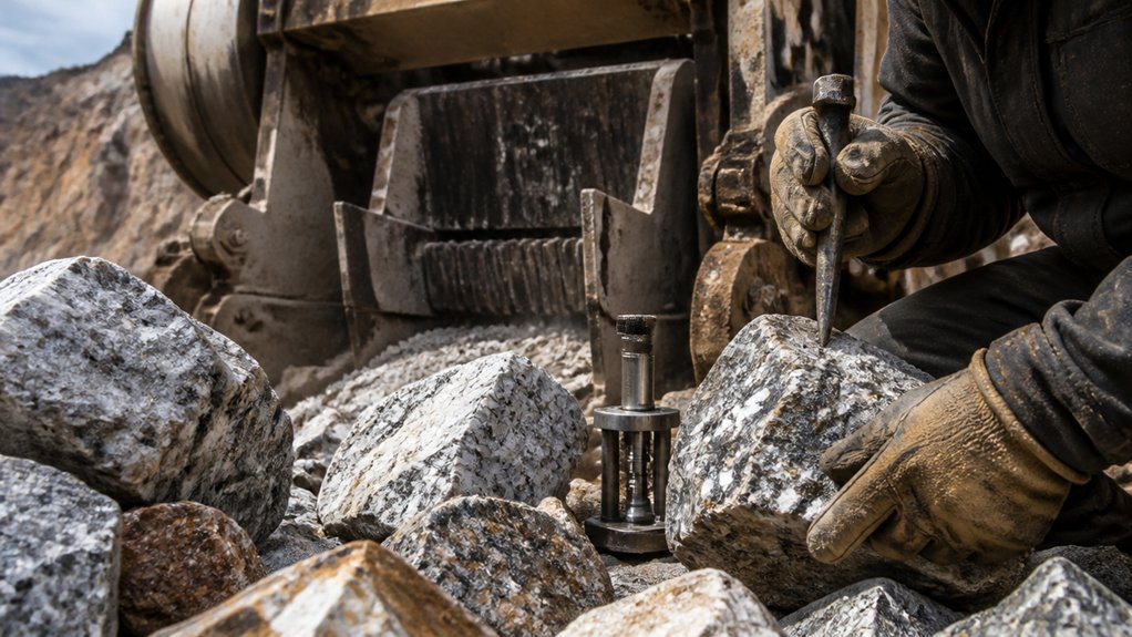 assess rock characteristics thoroughly