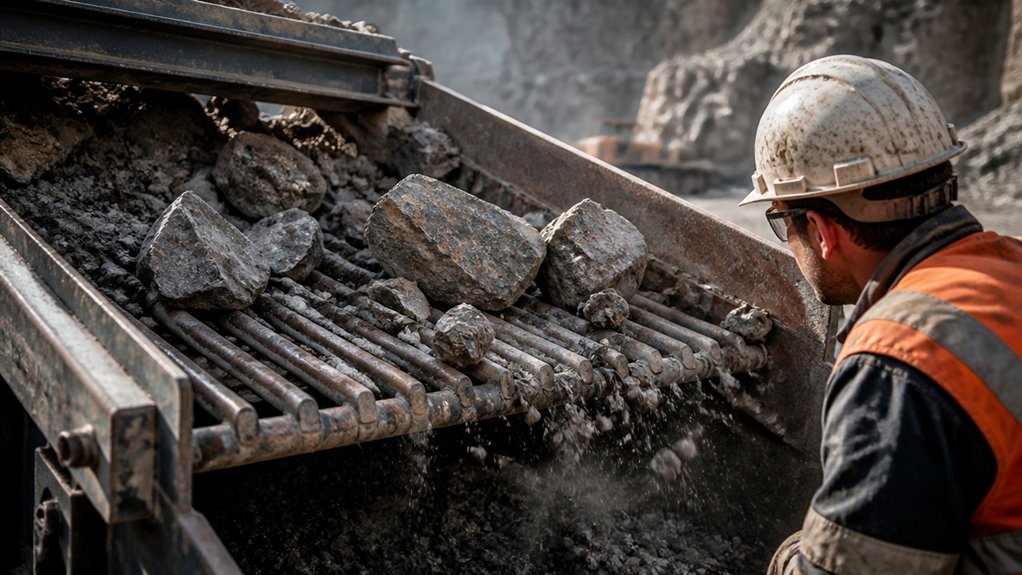 efficient pre crushing material separation