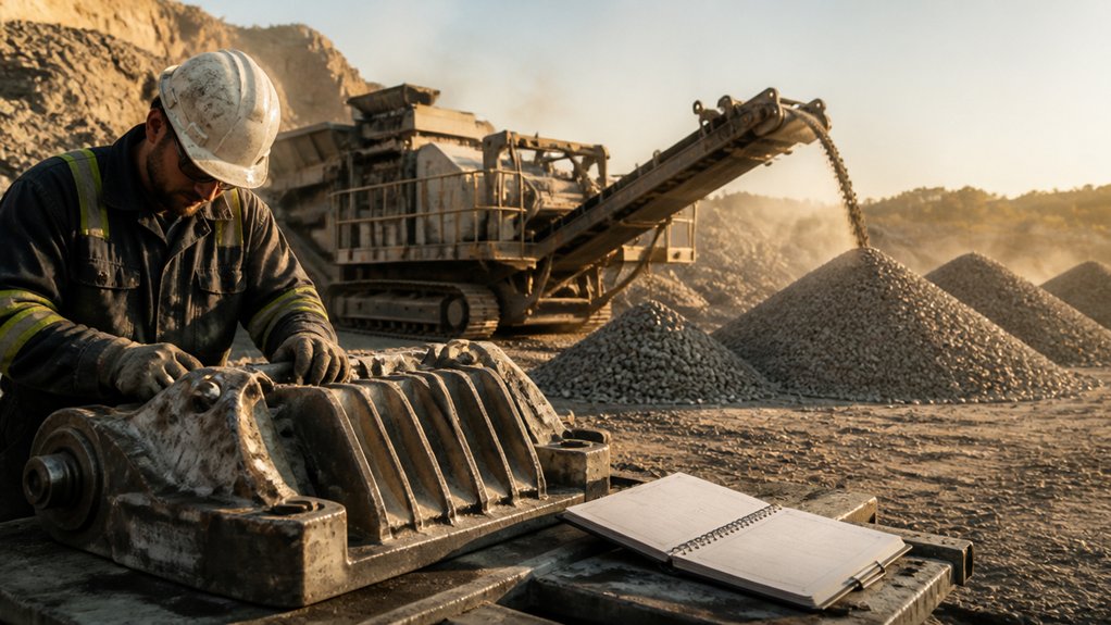 estimate crusher operating parameters
