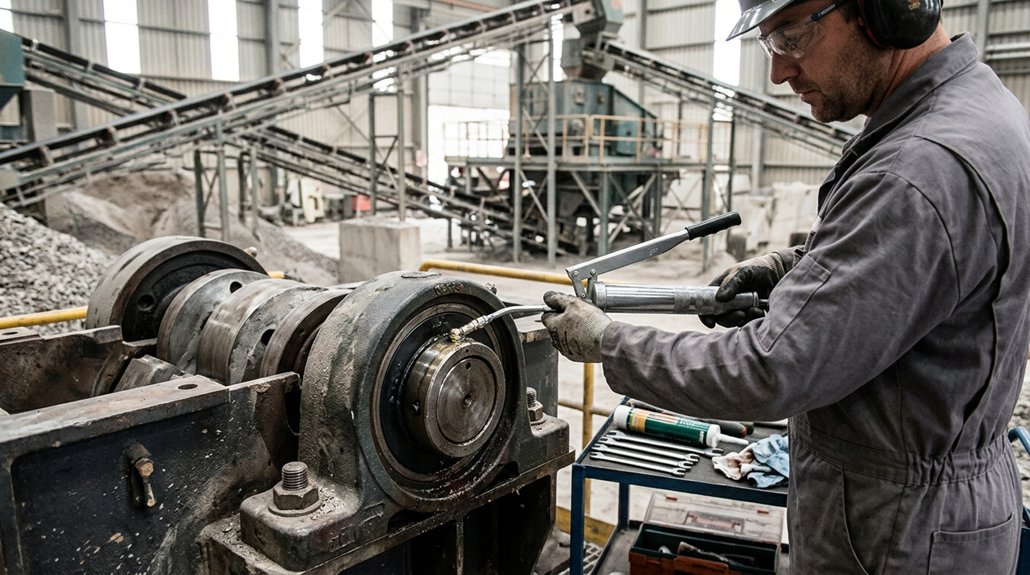 proper crushing equipment lubrication
